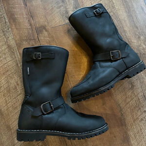 Men's TCX Black Fuel WP Motorcycle Boots Size 12